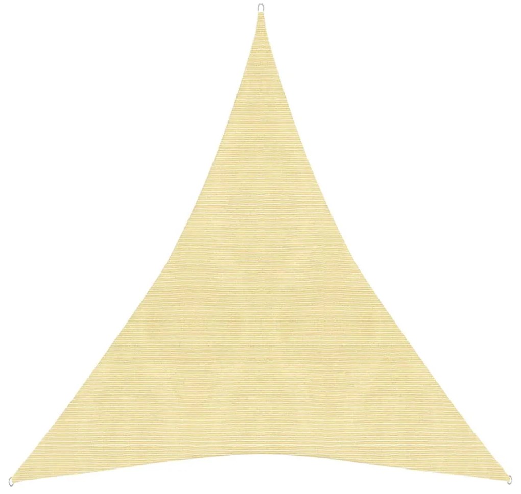 311153 vidaXL Para-sol estilo vela 160 g/m² 5x6x6 m PEAD bege