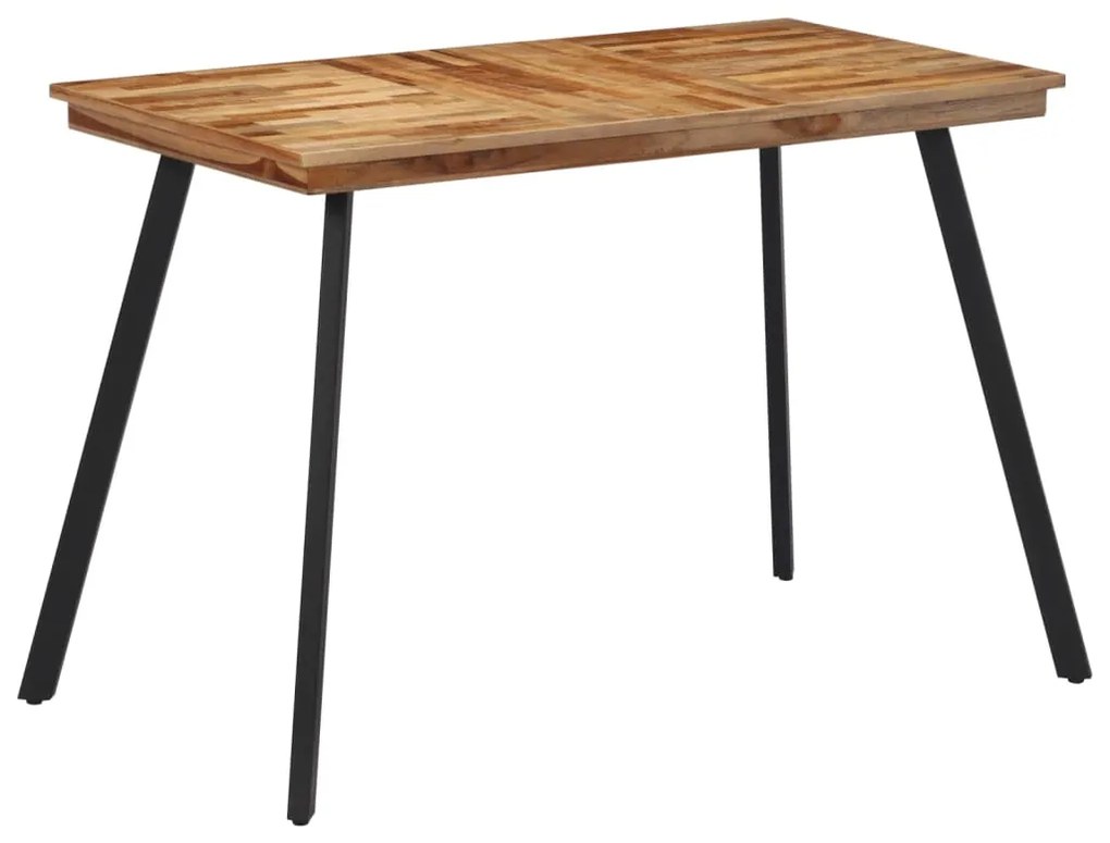 Mesa de jantar 120x62x76 cm madeira de teca maciça
