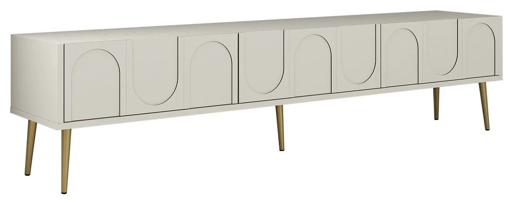 Unidade TV Lyon – Creme e Dourado – 180 cm x 43 cm x 35 cm
