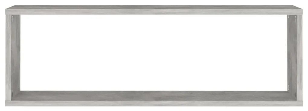 Estantes parede cúbicas 4pcs derivados de madeira cinza cimento