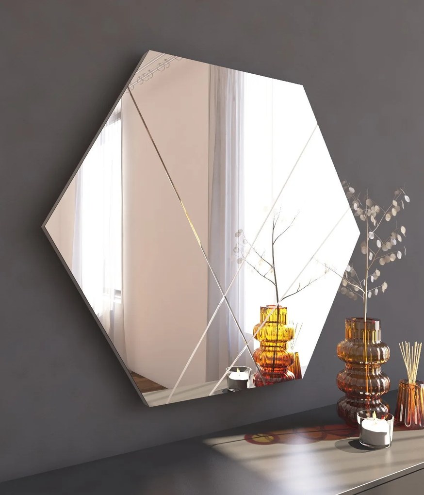 Espelho Saga – Branco – 70 x 60 x 2,2 cm