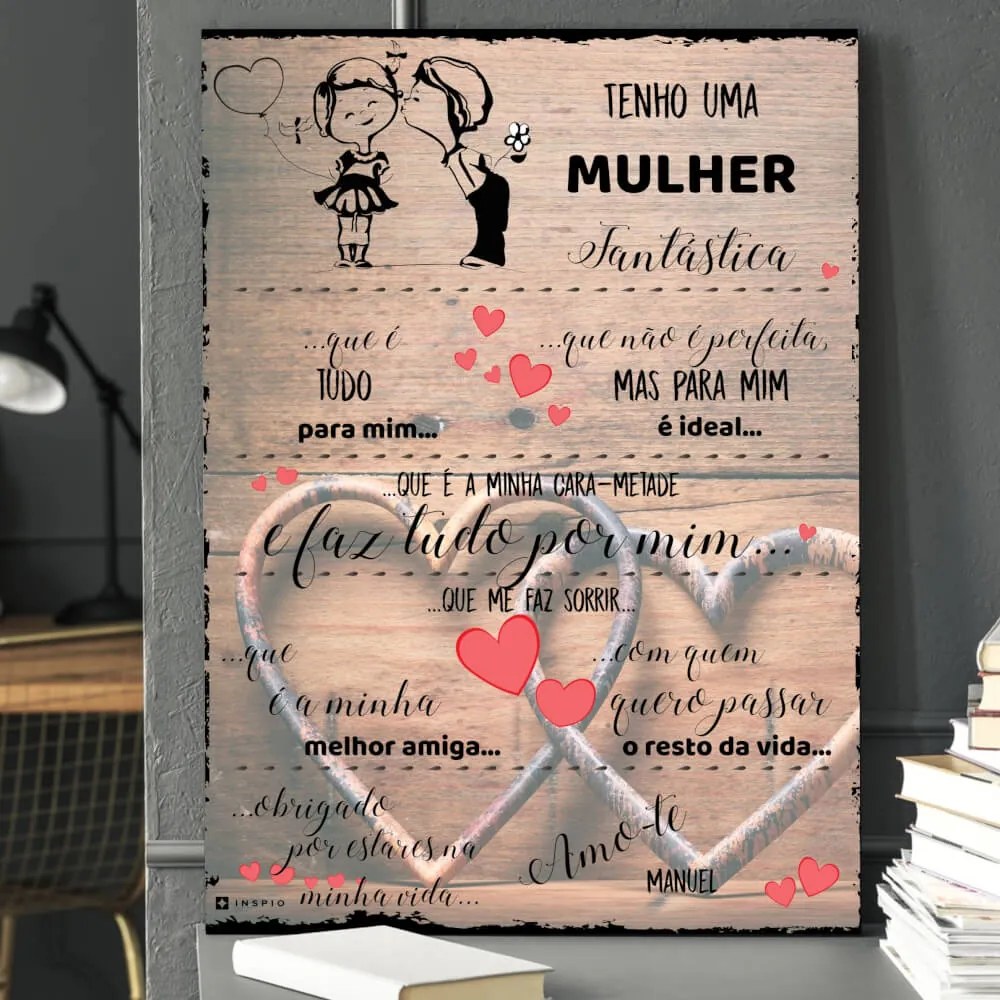Prendas para mulheres - Prenda para uma mulher maravilhosa - mesa personalizada