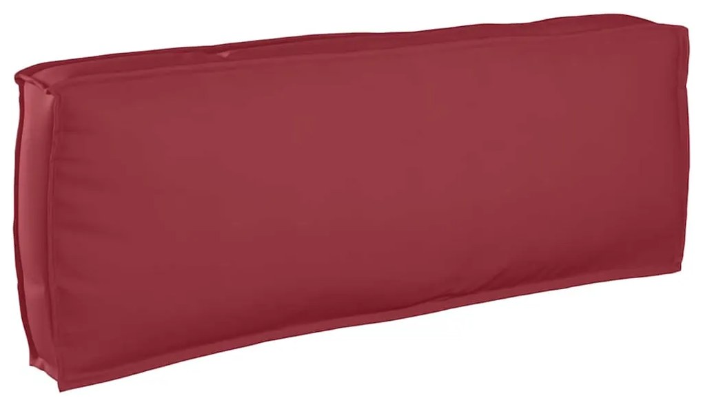 vidaXL Almofada de Encosto Bordô 120x40x12 cm, Tecido Oxford