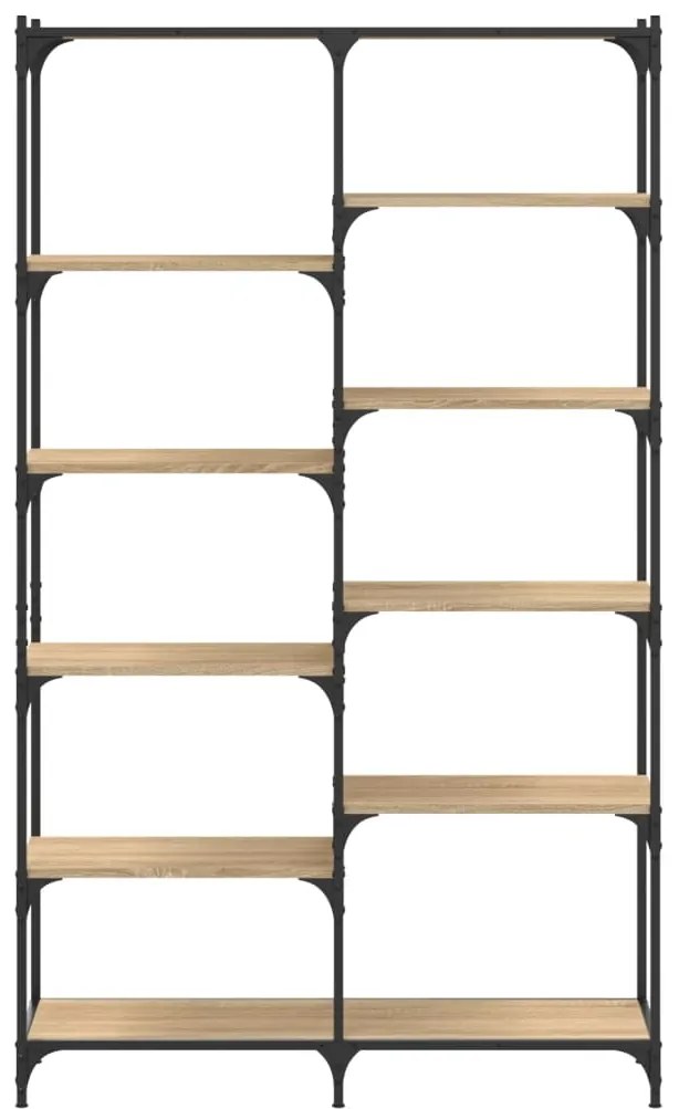 Estante 100x32x170 cm derivados madeira/ferro carvalho sonoma