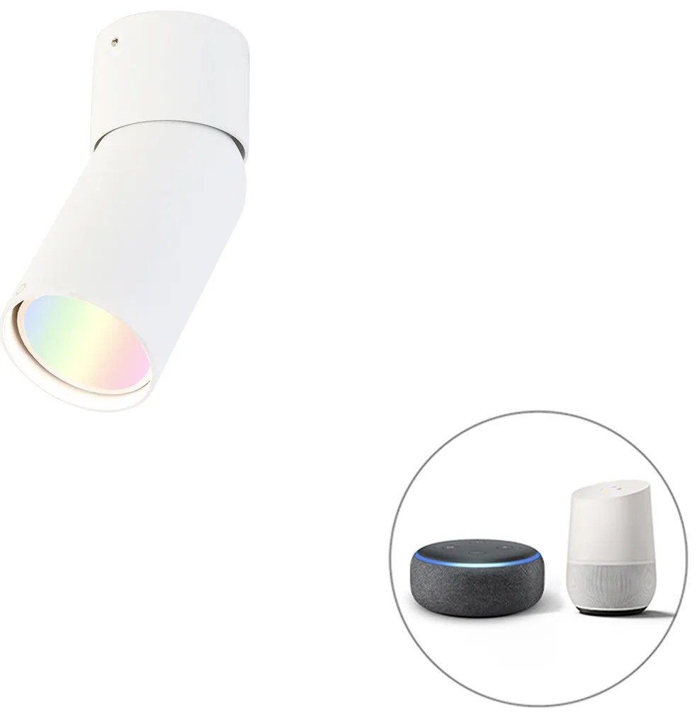 LED Foco Inteligente Branco Ajustável com Wi-Fi GU10 - Falo Moderno