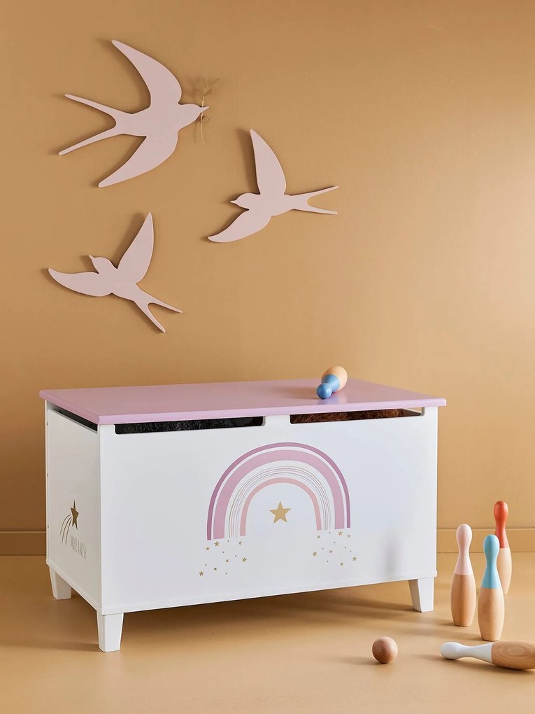 Arca de arrumação, Make a Wish branco medio liso com motivo