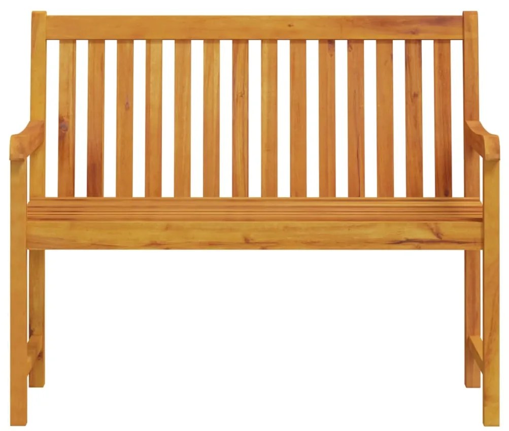 Banco de jardim 110 cm madeira de acácia maciça