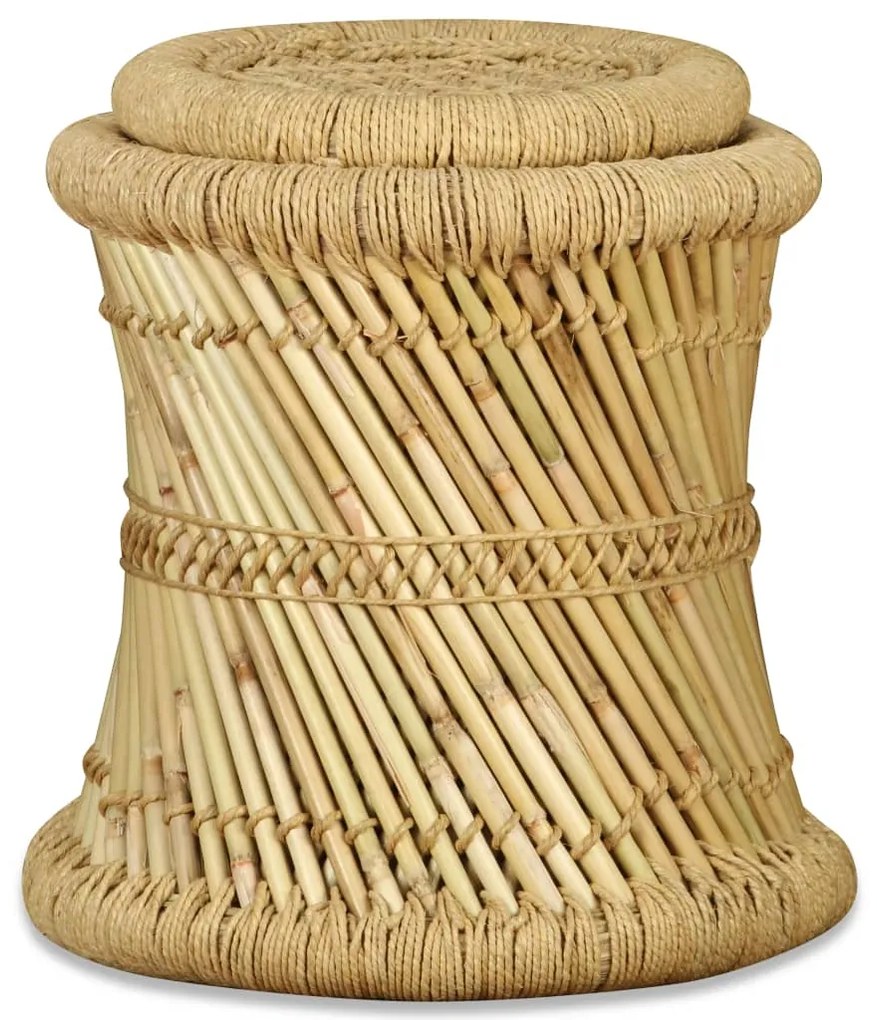 Bancos 2 pcs bambu e juta