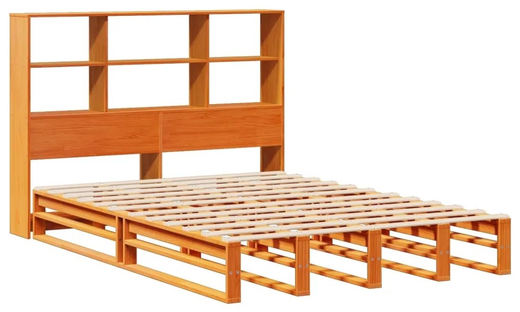 Cama com estante sem colchão 120x200cm madeira maciça