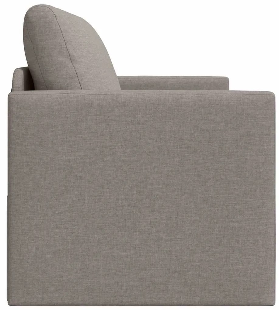 Sofá-Cama 2 em 1 Taupe 124x71x78 cm Tecido
