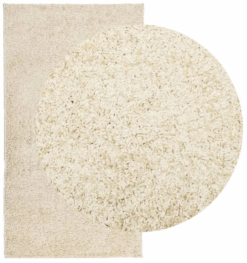 Tapete shaggy de pelo alto PAMPLONA 60x110 cm dourado