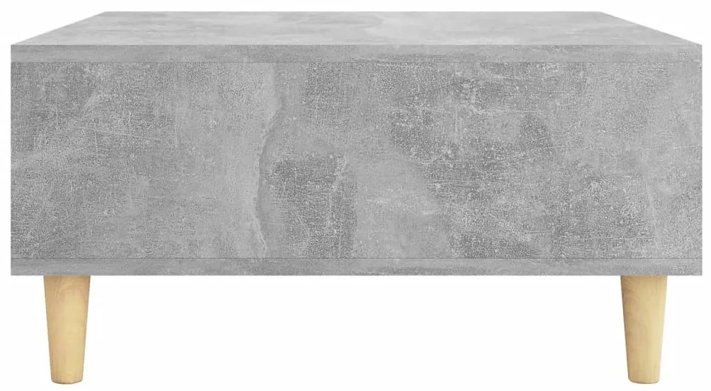 Mesa de centro 60x60x30 cm derivados de madeira cinza cimento