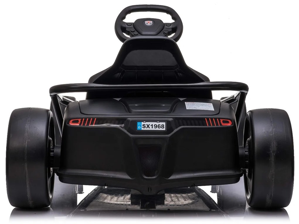 Kart elétrico DRIFT-CAR 24V, rodas lisas Drift, motor 2 x 350W, modo Drift a 13 km/h, bateria 24V, construção sólida Vermelho