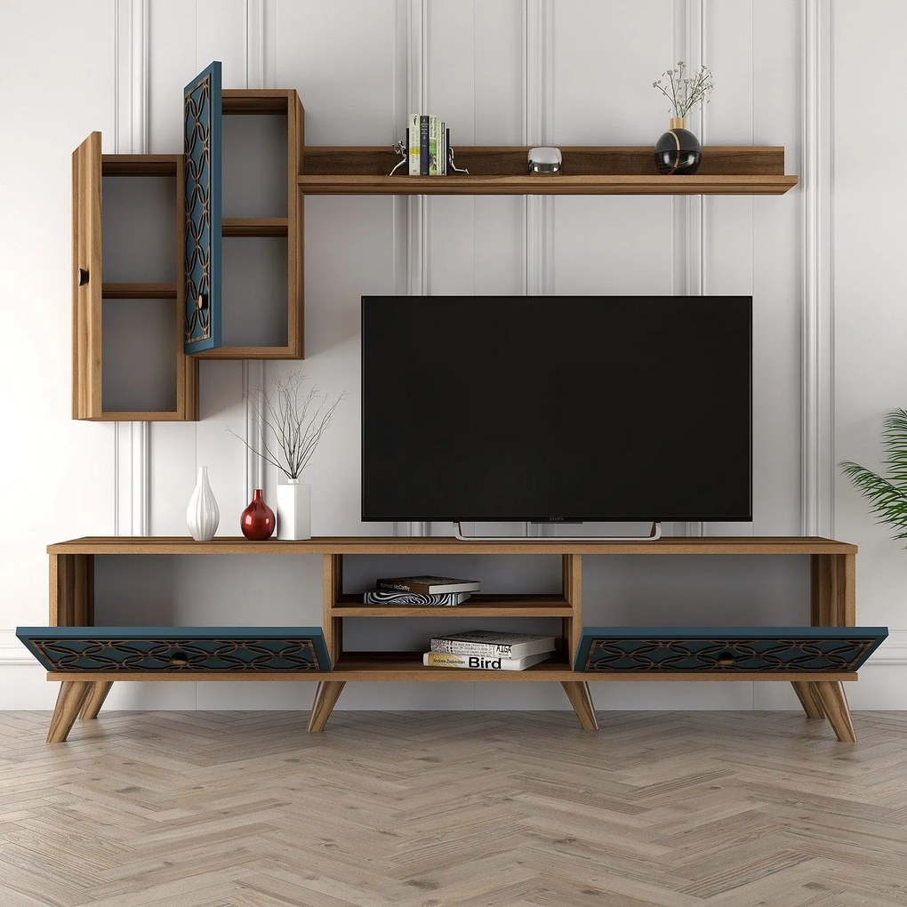 Móvel TV ClassS – Nogueira – 180x44x35 cm