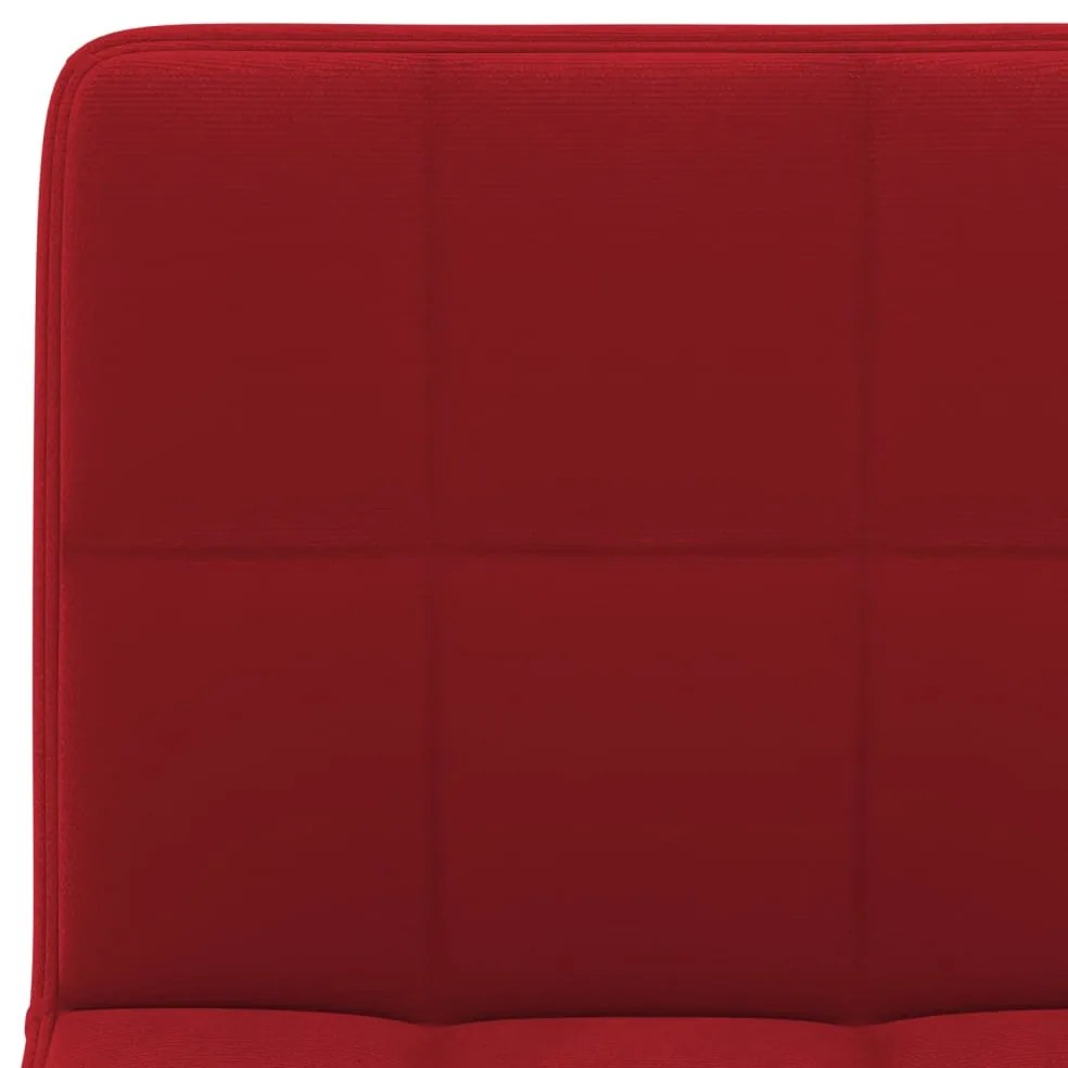 Bancos de bar 2 pcs veludo vermelho tinto