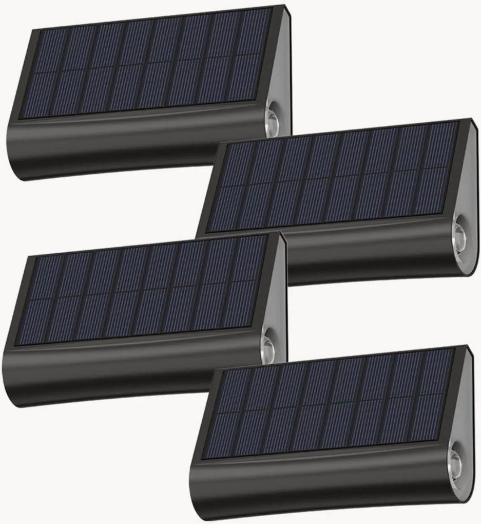Candeeiros de caminho LED solares Twily, conjunto de 4