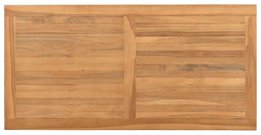 Mesa de centro Castanho 110 x 55 x 45 cm Madeira de teca sólida