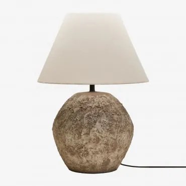 Rolos De Cerâmica E Linho Castanho Areia & ↑60 Cm - Sklum