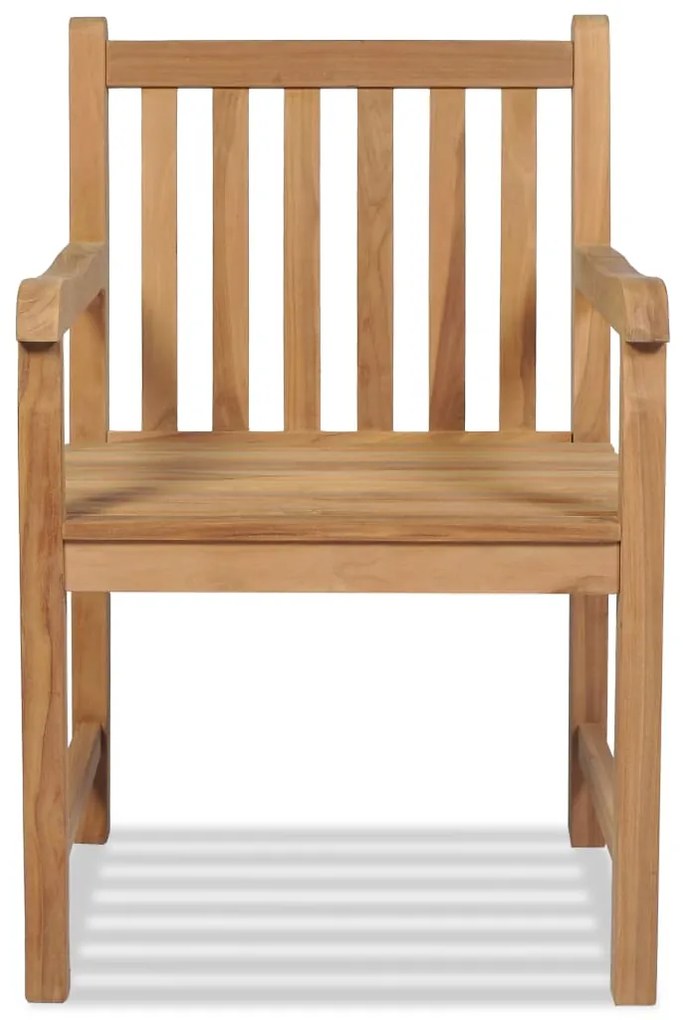 Cadeiras de exterior 2 pcs madeira teca maciça