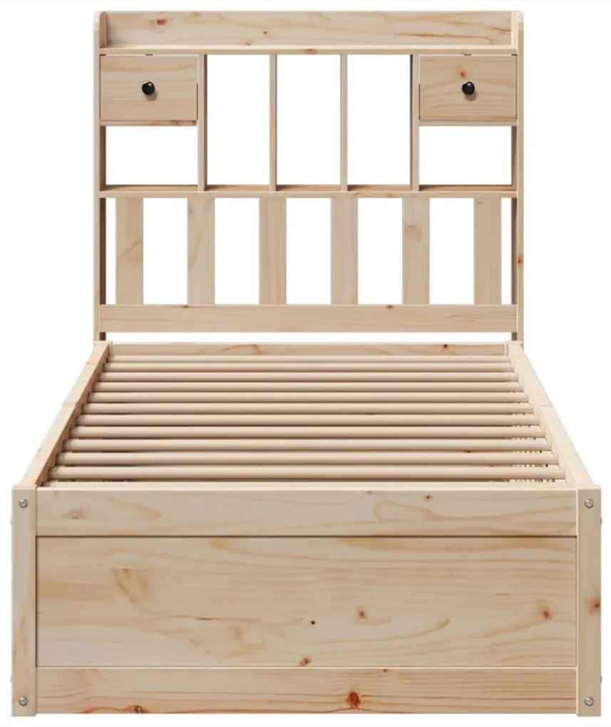 Cama sem colchão 75x190 cm madeira de pinho maciça