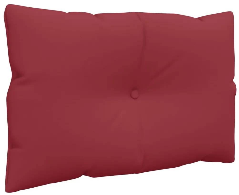 Almofadões para móveis de paletes 3 pcs tecido vermelho tinto