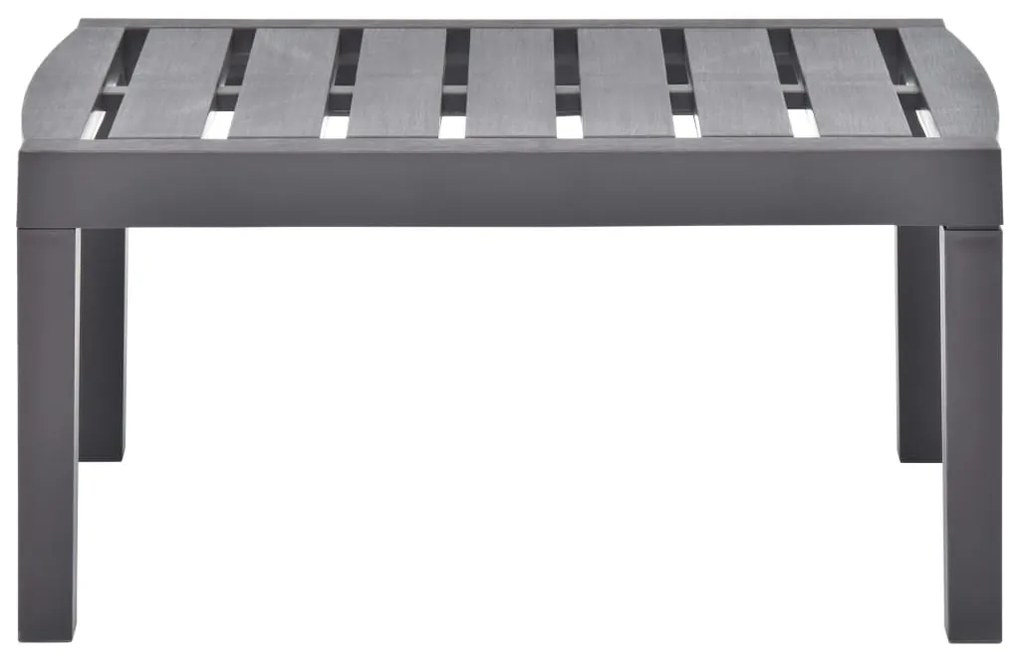 Mesa de jardim 78x55x38 cm plástico moca