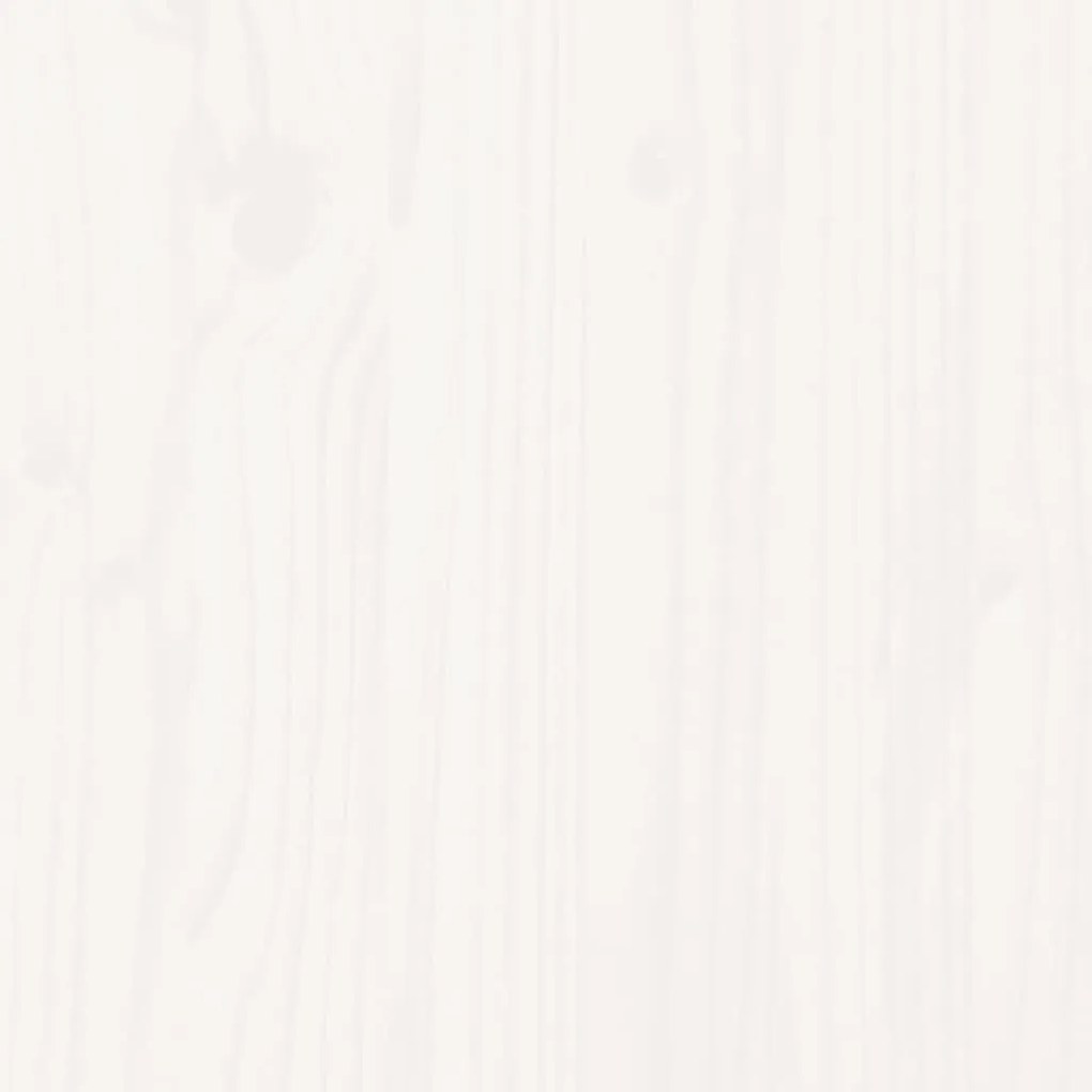 Banco de jardim extensível 212,5x40,5x45 cm pinho maciço branco