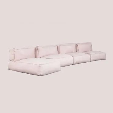 Sofá chaise longue modular de 4 peças para dojans de - Sklum