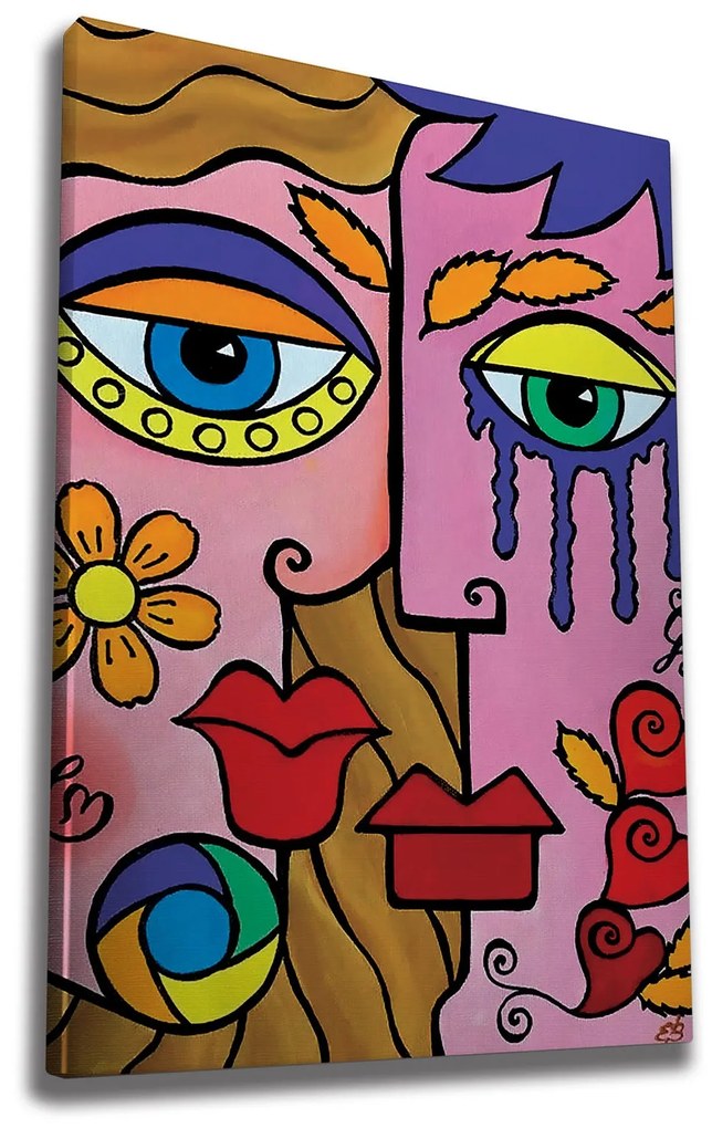 Tela Decorativa WY211 – Multicolor – 70 x 100 cm