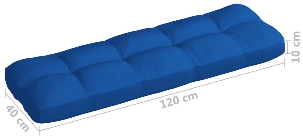 Almofadões para sofás de paletes 7 pcs azul real