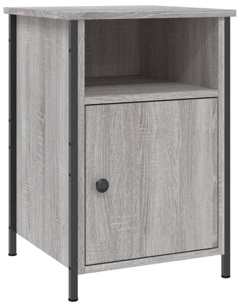 Mesas cabeceira 2 pcs 40x42x60cm deriv. madeira cinzento sonoma