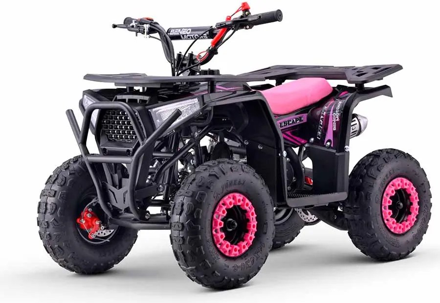 Moto 4 gasolina para Crianças Motors Quad Escape 49cc Rosa