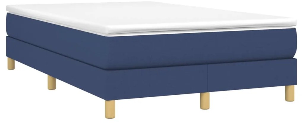 Estrutura de cama sem colchão 120x200 cm tecido azul