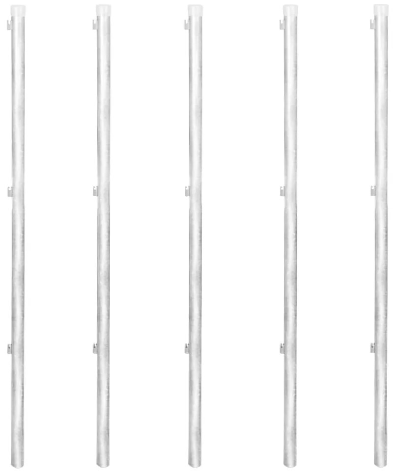Cerca de arame com postes/espetos 15x1,5 m aço galvanizado