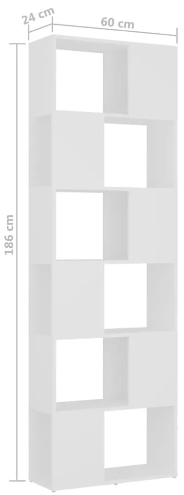 Estante/divisória 60x24x186 cm branco