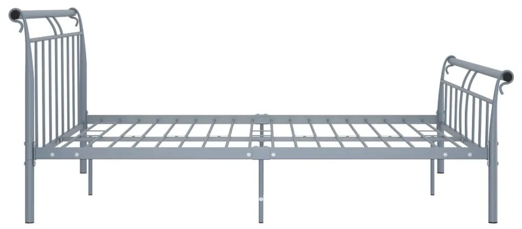 Estrutura de cama 180x200 cm metal cinzento