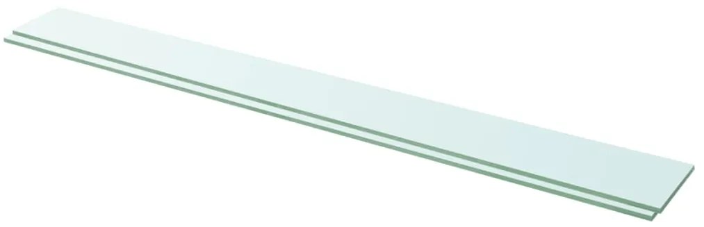 vidaXL Prateleiras 2 pcs 110x12 cm vidro transparente