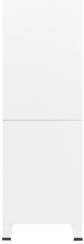 Roupeiro industrial 90x50x180 cm metal branco