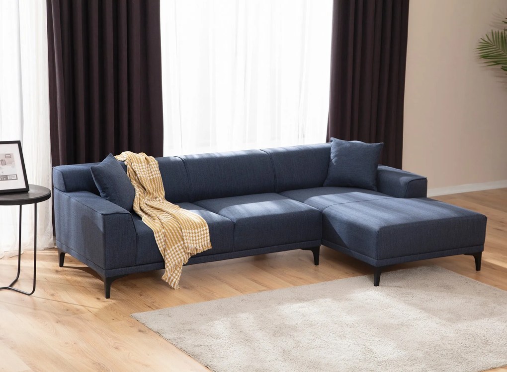 **** Sofá de Canto Petra – Azul – 145 x 250 cm
**