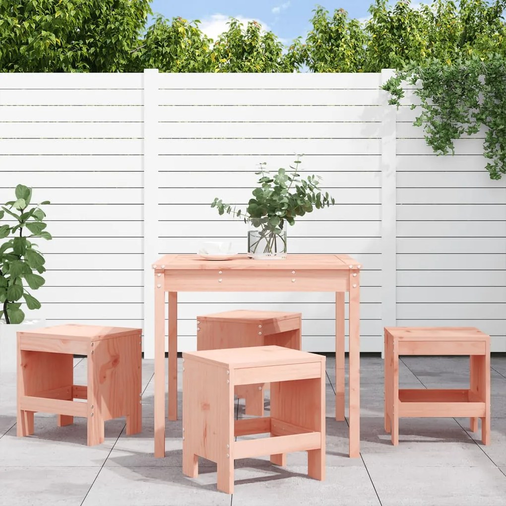 vidaXL 5 pcs conj. jantar p/ jardim madeira de douglas maciça