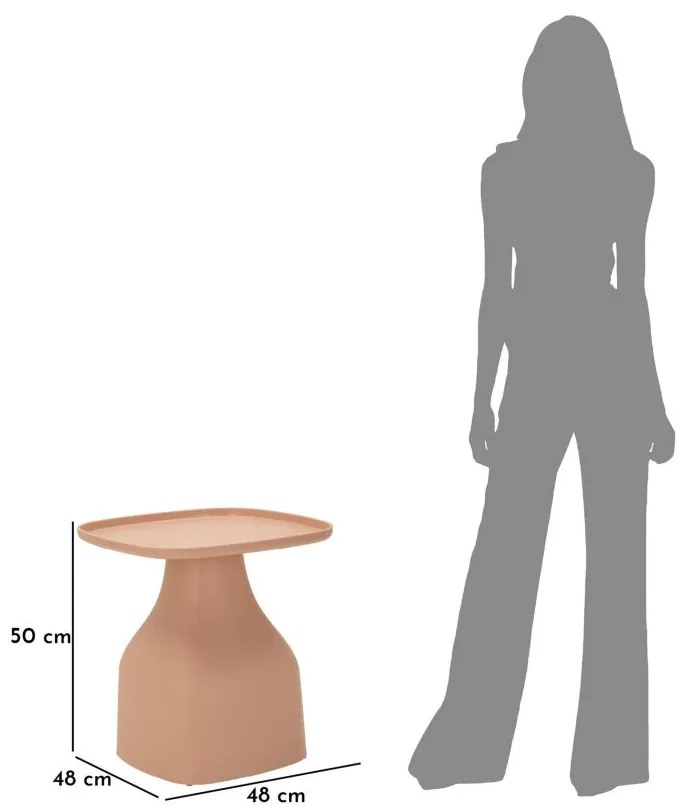 MESA DE APOIO GEA 48X48X50 CM ROSA