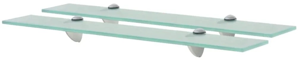 Prateleiras flutuantes 2 pcs vidro 60x20 cm 8 mm