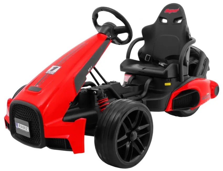 Kart elétrico para Crianças 3 Rodas 12V XR-1 Rodas Espuma EVA Vermelho