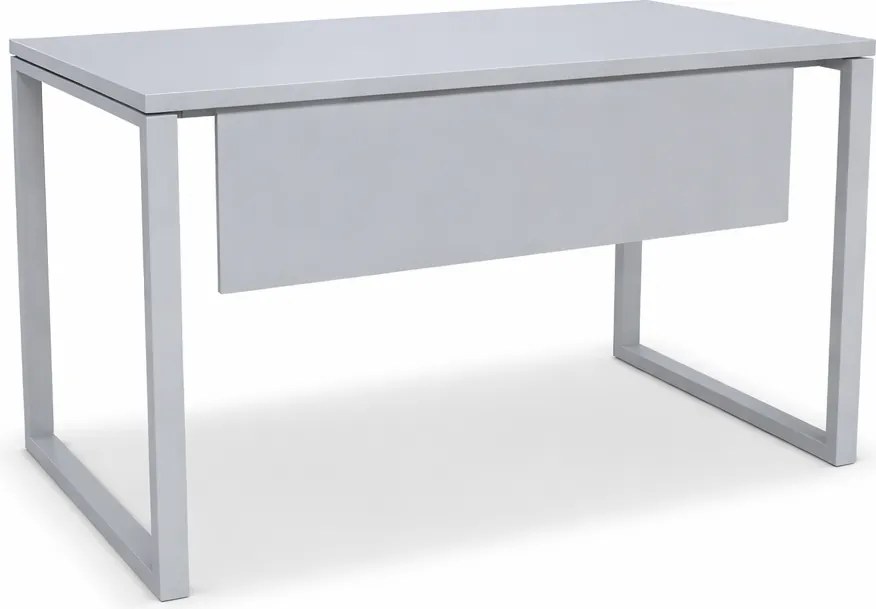 Secretária de Escritório 1400x800 mm - Kclose Melamina Cinza / Cinza