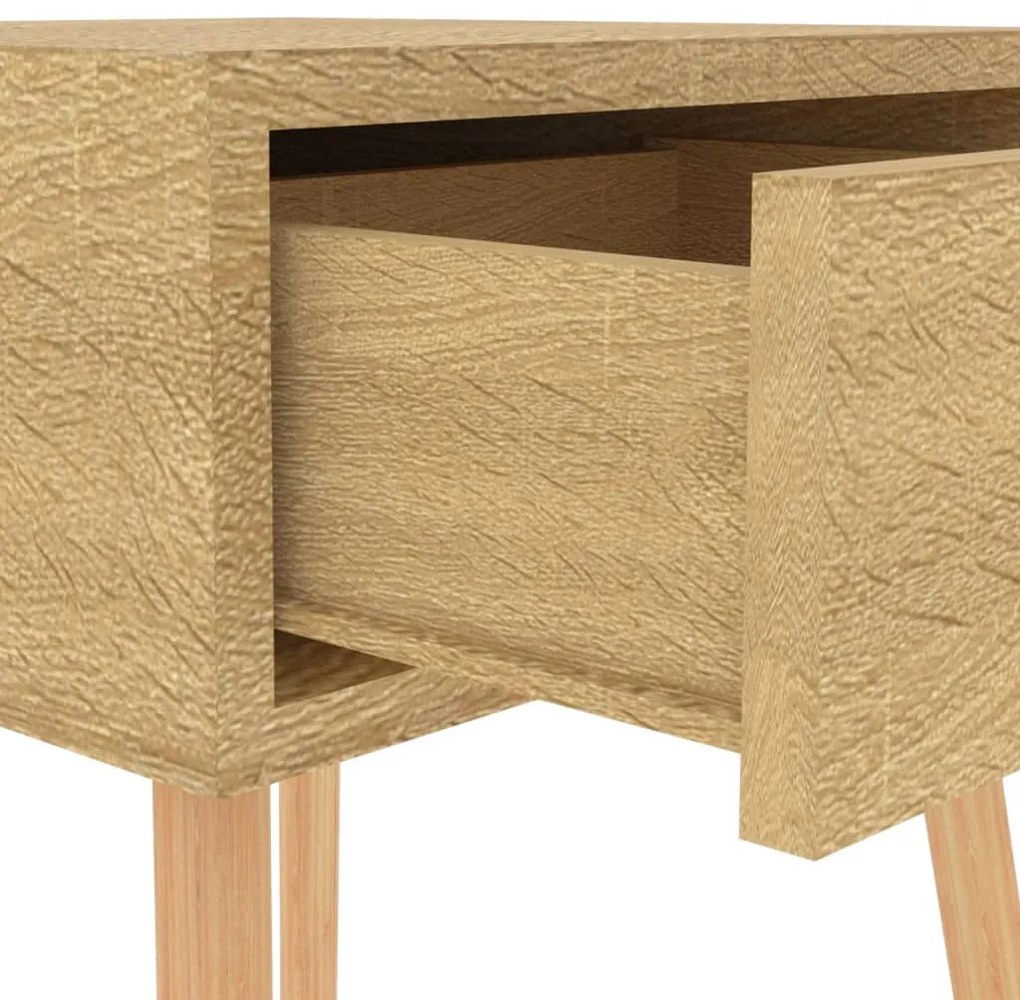 Mesa de cabeceira 40x40x56 cm derivados madeira carvalho sonoma