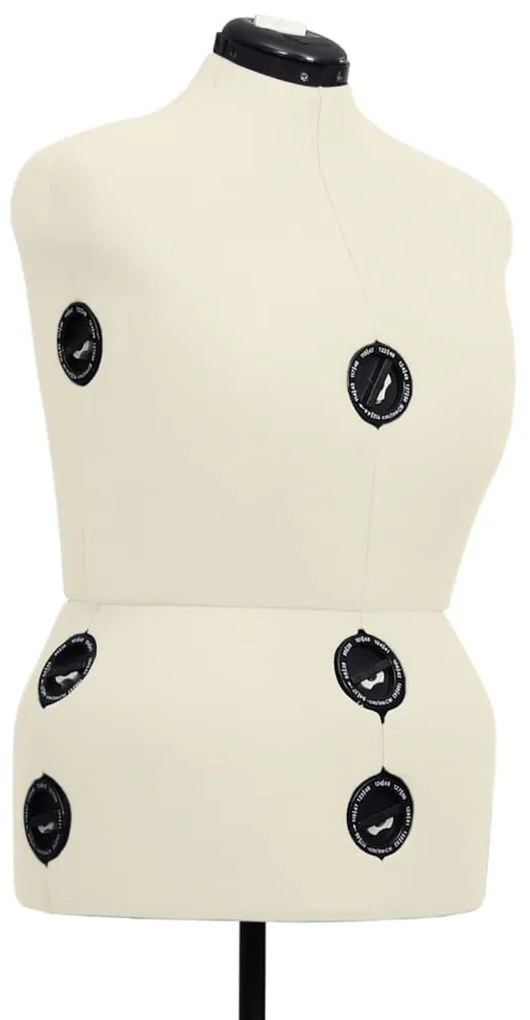 Manequim feminino ajustável tamanho L 44-50 cor creme