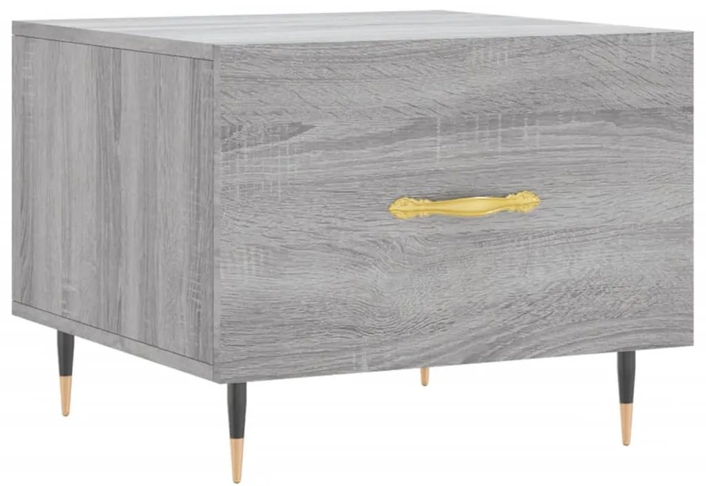 Mesas de centro 2 pcs 50x50x40 cm madeira proc. sonoma cinza