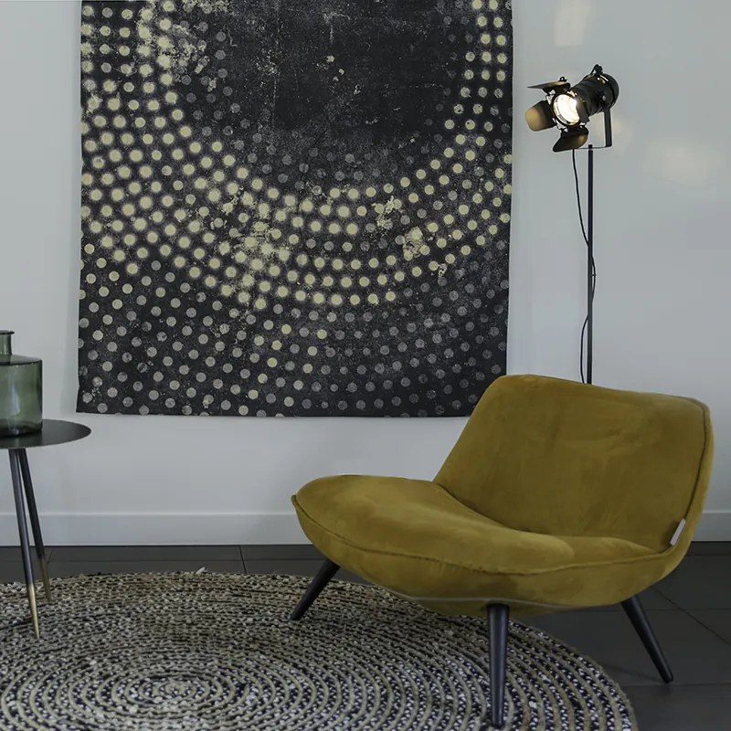 Candeeiro de pé industrial preto basculante - Movie