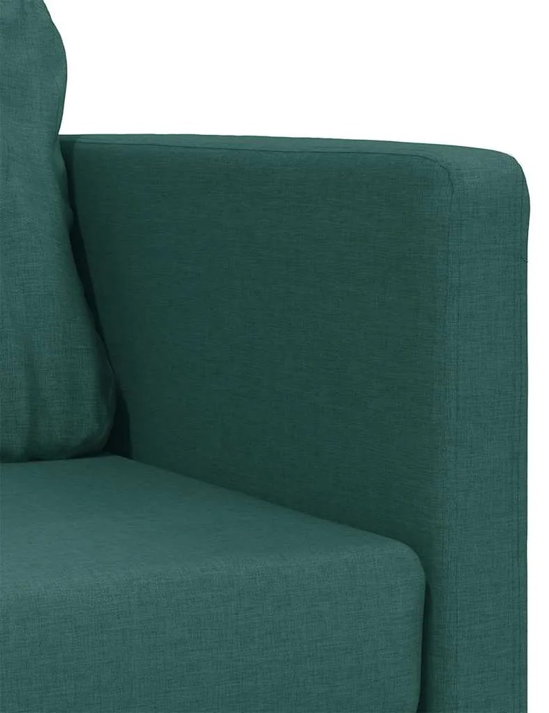 Sofá-cama sem pés 112x174x55 cm tecido verde-escuro