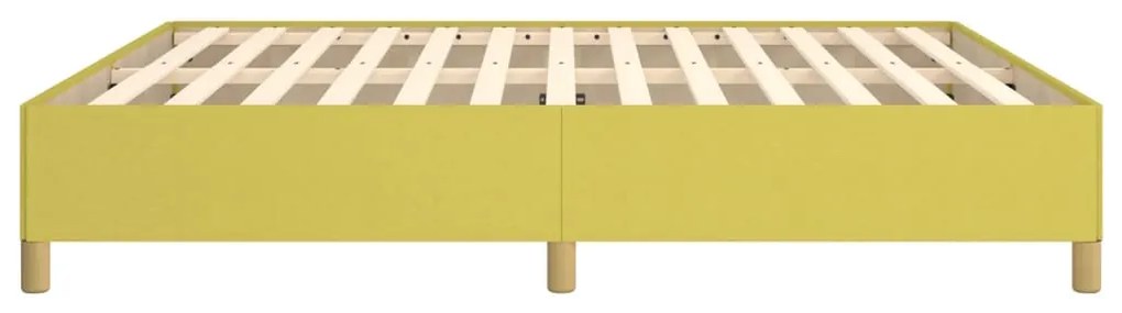 Estrutura de cama sem colchão 160x200 cm tecido verde